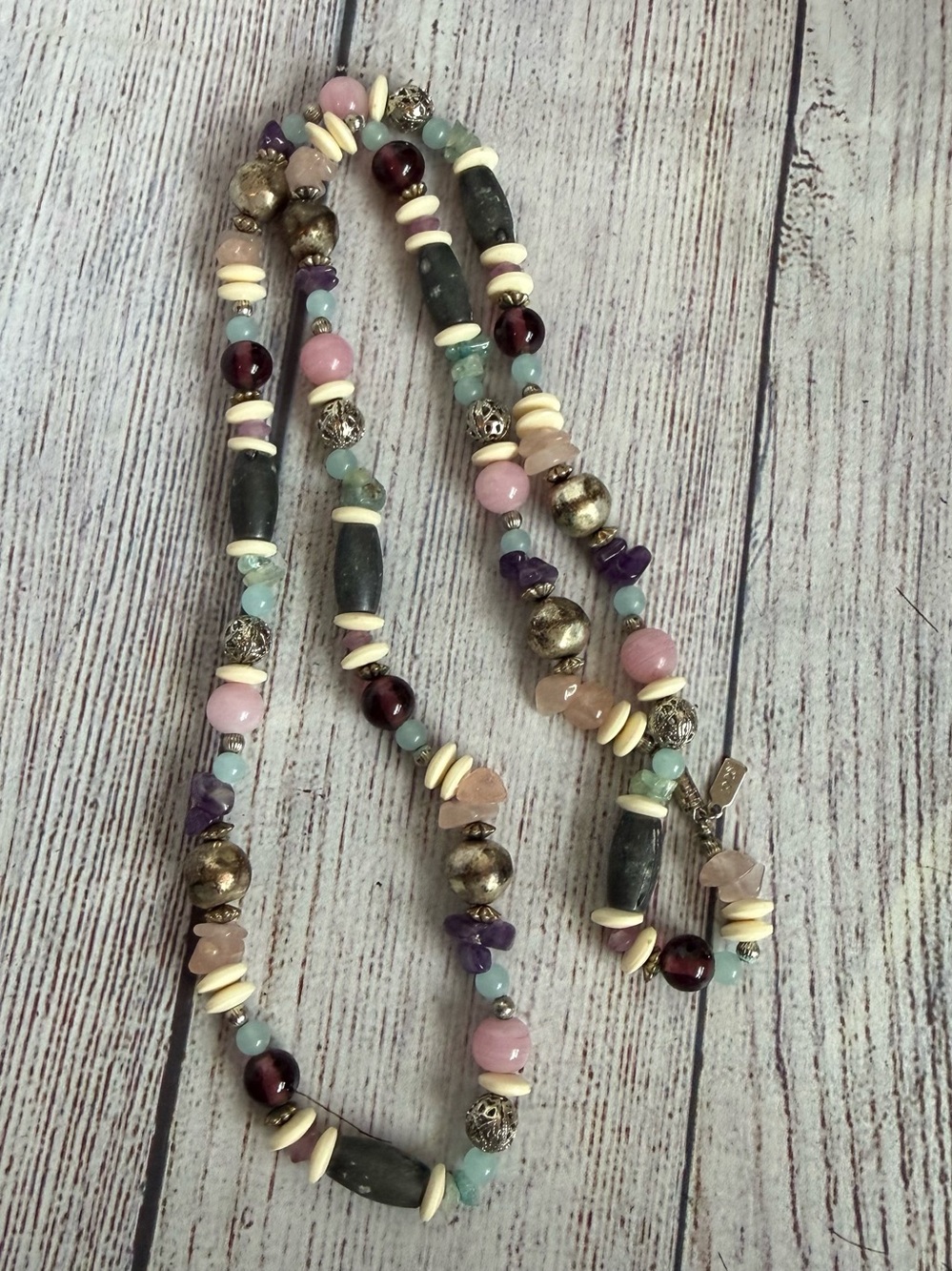 Vintage 1928 Jewelry Company Colorful Beaded Necklace